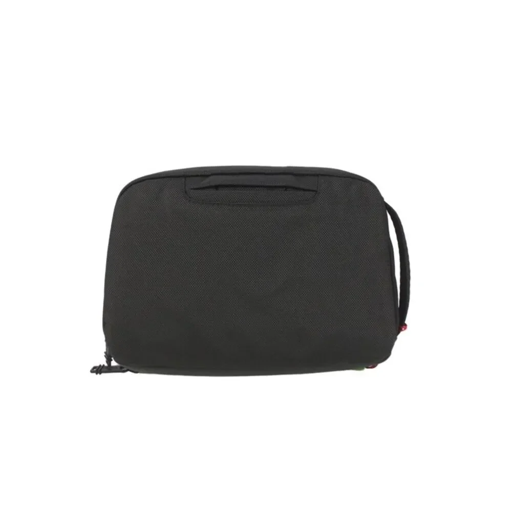 Tumi Mens Black Nylon Zip Around Logo Response Travel Kit